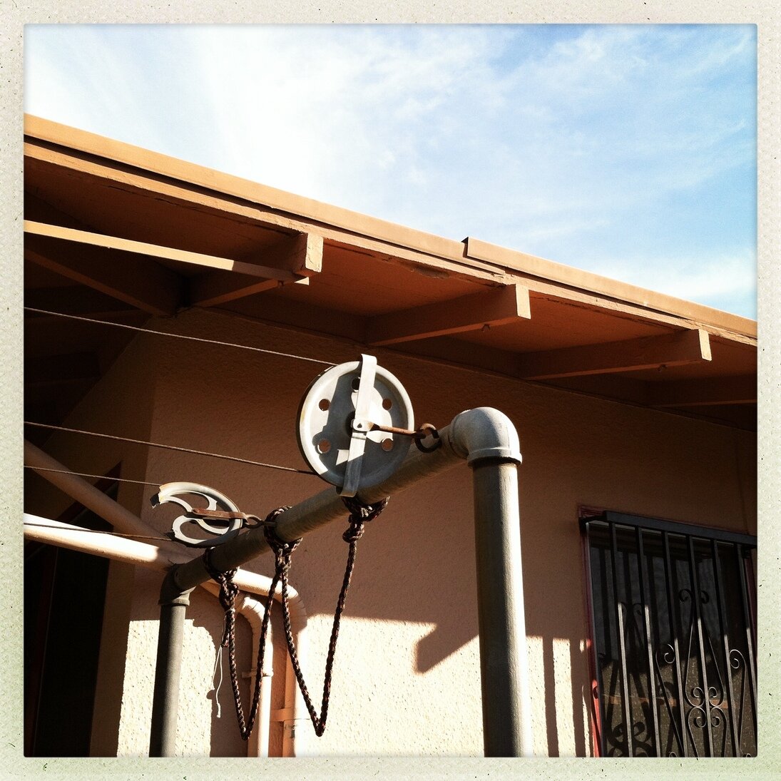 clothes lines, San José, California - Hipstamatic