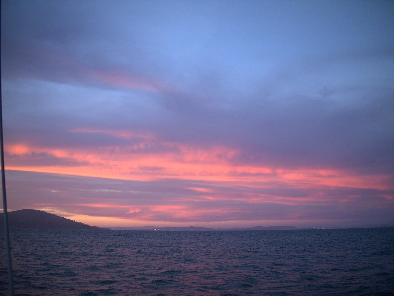 pink sunset, San Francisco, California