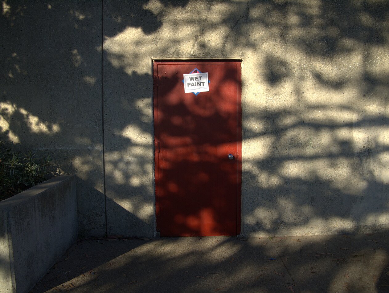 wet paint, San Francisco, California